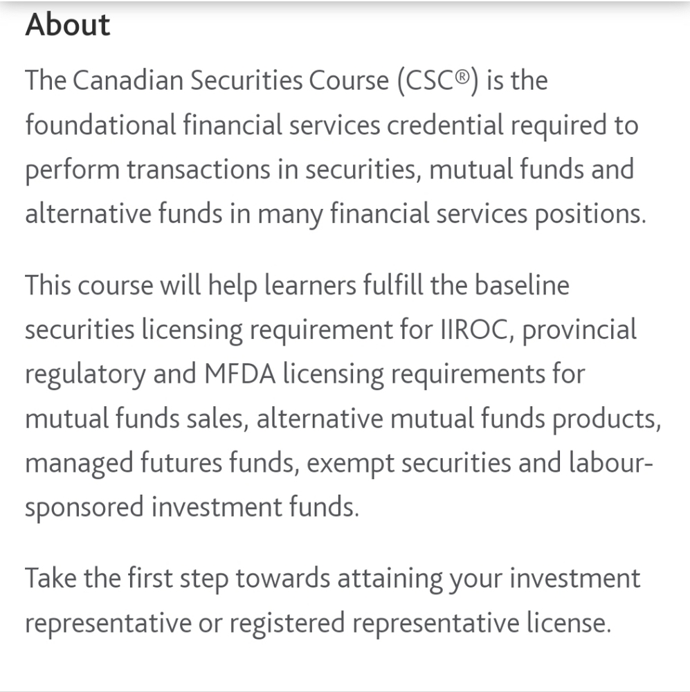 Canadian Securities Course Material - Picture 5 of 7
